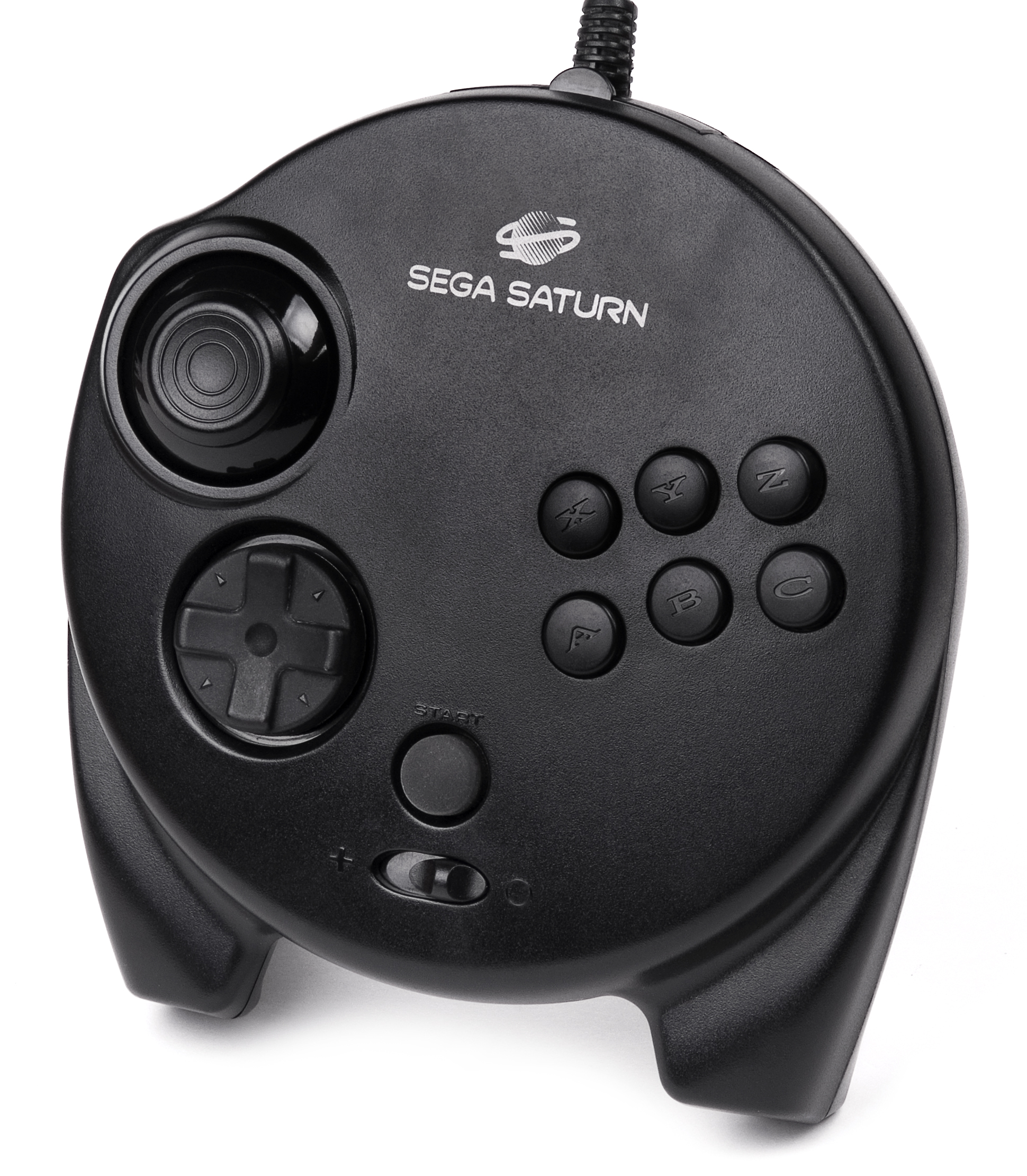 A Sega Saturn 3D game controller