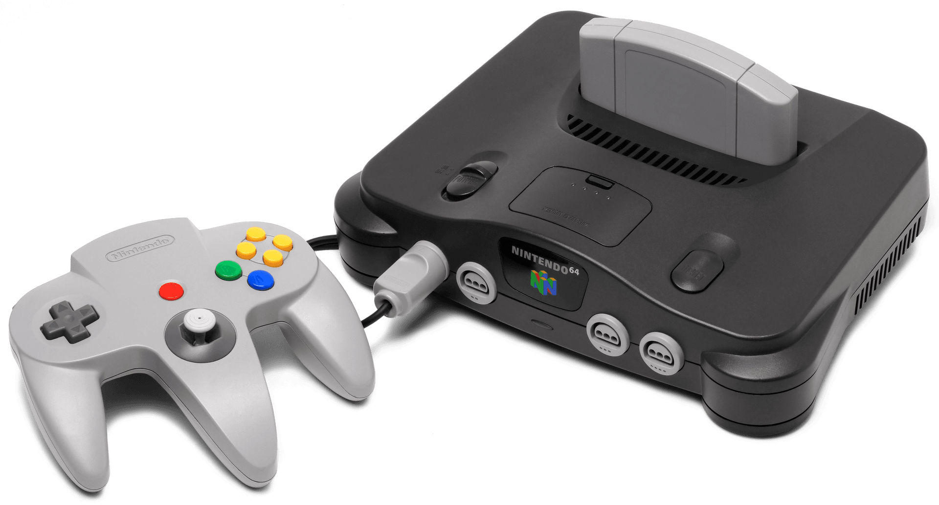 A retro game console and controller